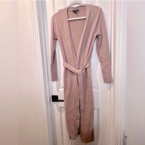 Express Women's Blush Belted Cardigan
